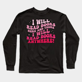 I Heart Books. Book Lovers. Readers. Read More Books Groovy Long Sleeve T-Shirt